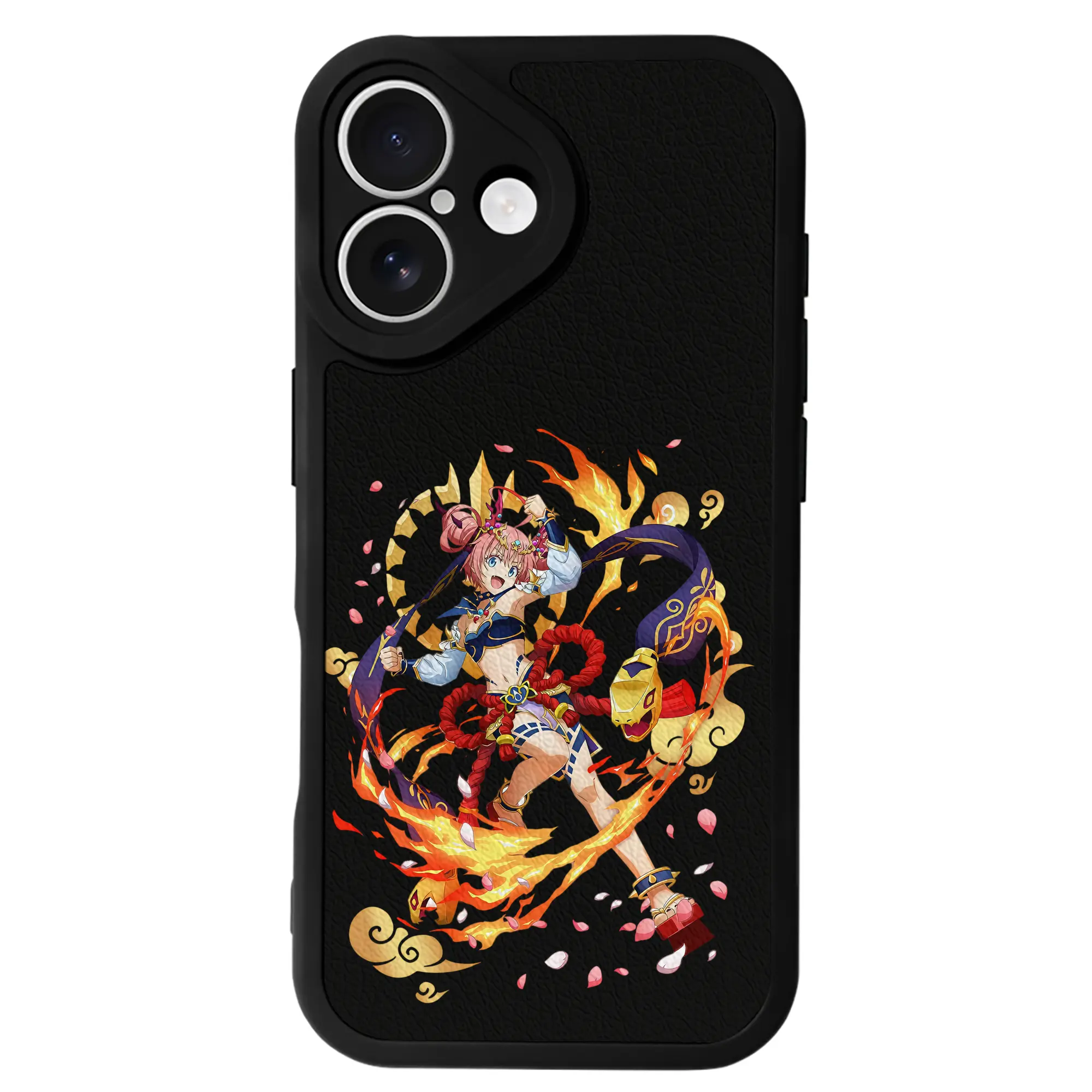 転生したらスライムだった件 グッズ,ミリム・ナーヴァ - IPhone 16シリーズ対応 ・ シリコンスマホケース ・ レザー調 ・ 高精度フィット ・ 耐衝撃 ・ ワイヤレス充電対応 ・ 精密カット